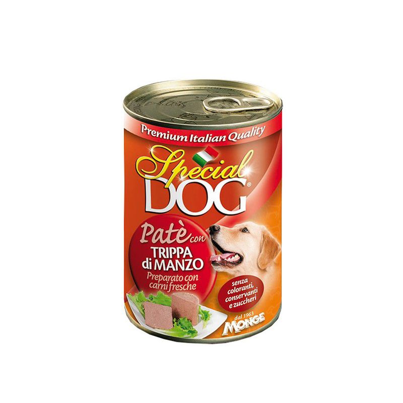 کنسرو پته با طعم سیرابی و بیف مخصوص سگ اسپشل مدل special dog