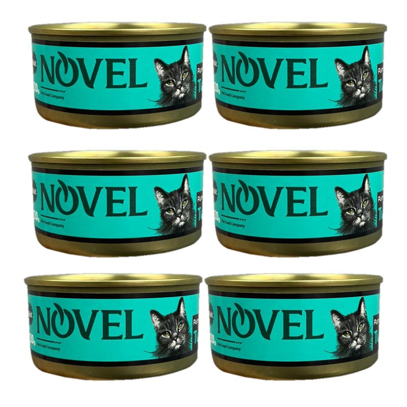 کنسرو گربه نچرال نوول لوکس مدل tuna وزن 120 گرم بسته 6 عددی