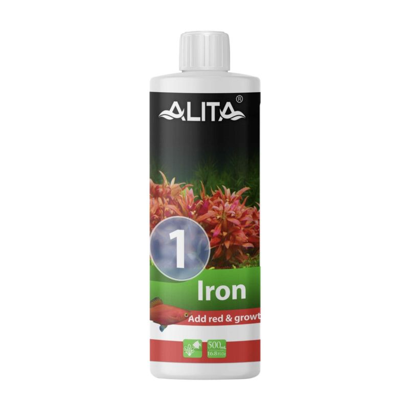 کود محلول آهن آکواریوم آلیتا مدل iron حجم 500 میلی لیتر