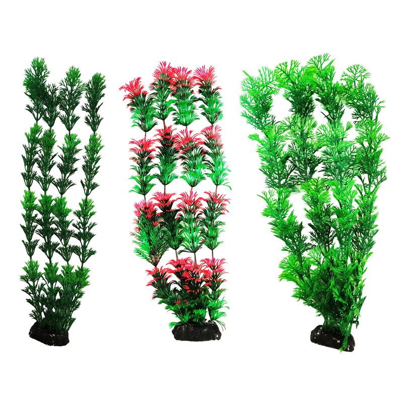 گیاه تزیینی آکواریوم کد b01 مجموعه 3 عددی
