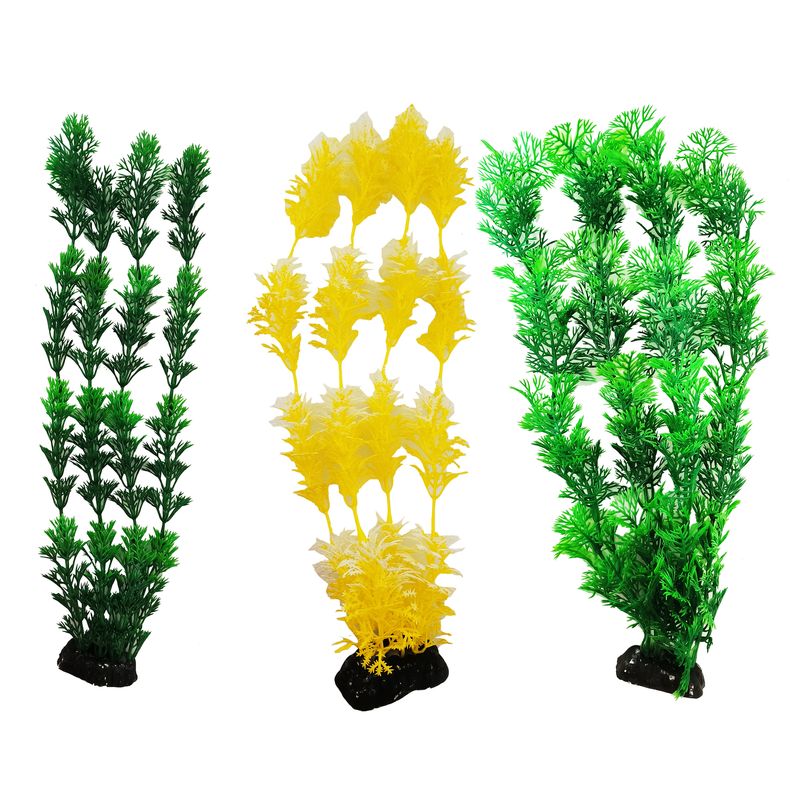 گیاه تزیینی آکواریوم کد b02 مجموعه 3 عددی