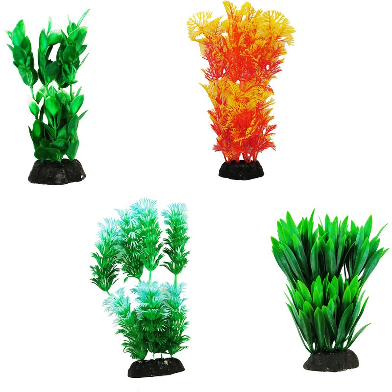 گیاه تزیینی آکواریوم کد m04 مجموعه 4 عددی