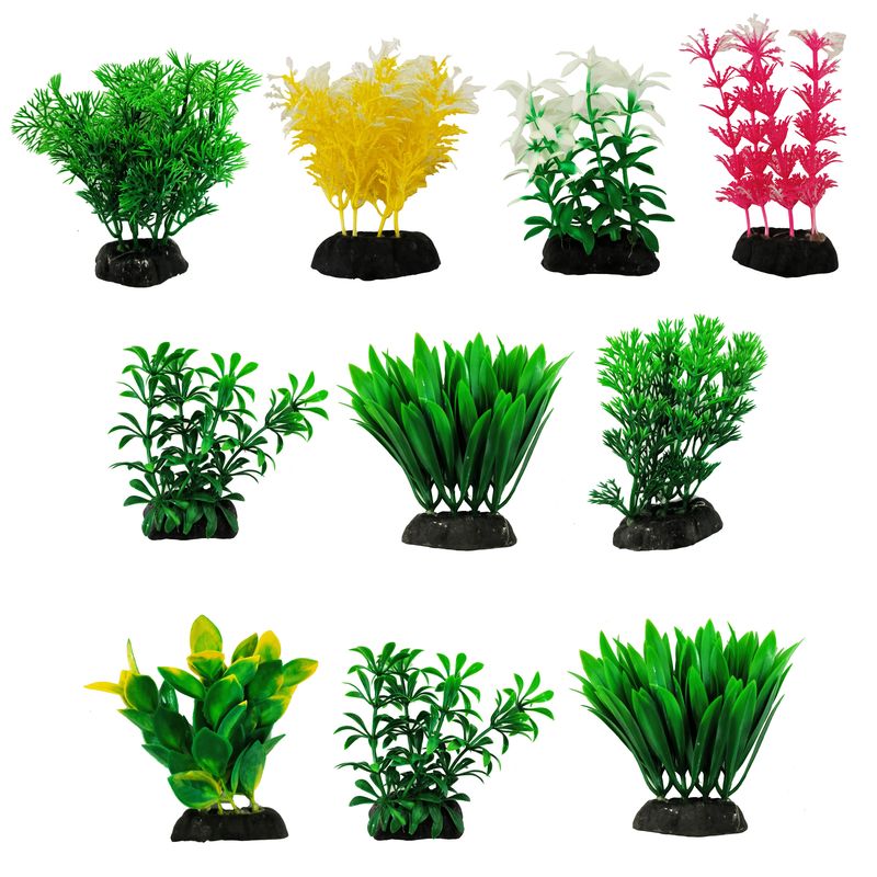 گیاه تزیینی آکواریوم کد s03 مجموعه 10 عددی