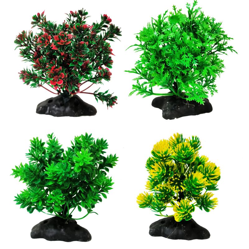 گیاه تزیینی آکواریوم کد vb05 مجموعه 4 عددی