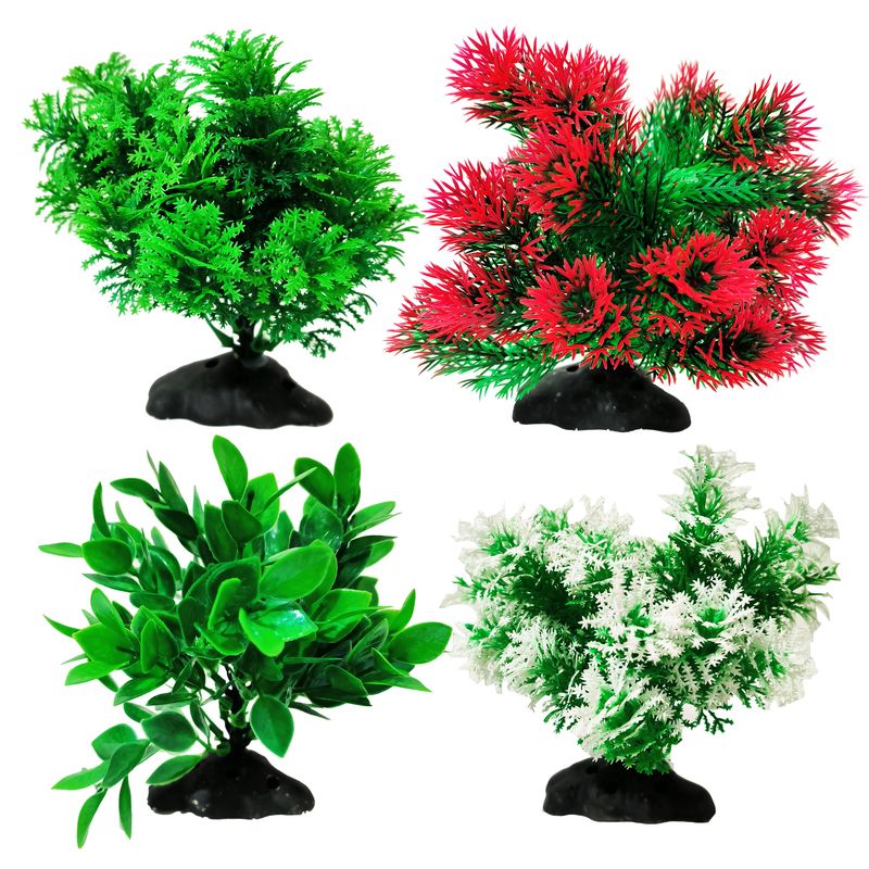 گیاه تزیینی آکواریوم کد vb06 مجموعه 4 عددی