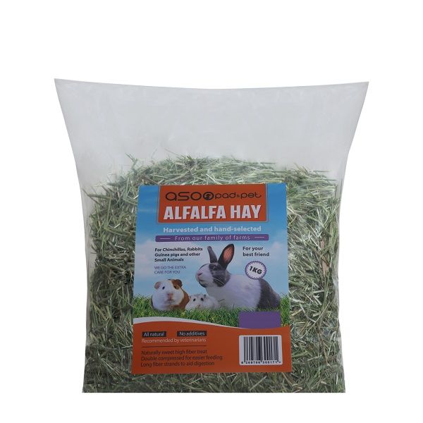 یونجه جوندگان آسو پت مدل alfalfa وزن 1 کیلوگرم
