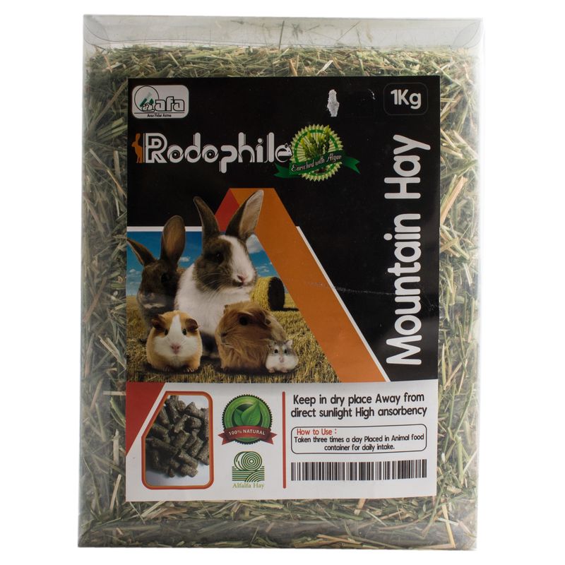 یونجه حیوانات جونده رودوفیل مدل mountain hay مقدار 1 کیلوگرم